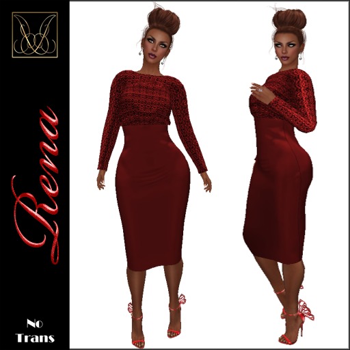 JCD Rena Red Mesh Dress