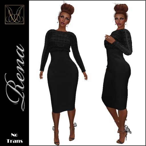 JCD Rena Onyx Mesh Dress