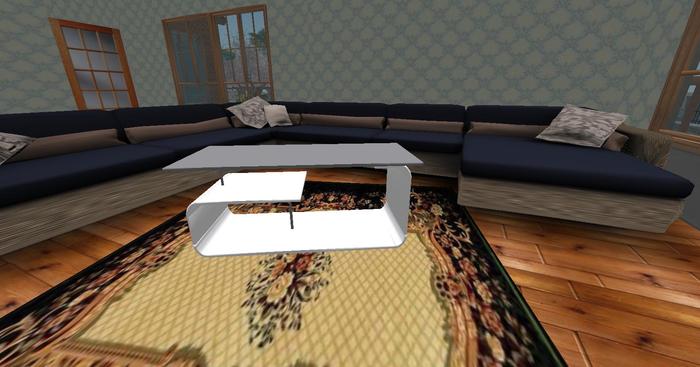 Plastic-Metal Couch Table