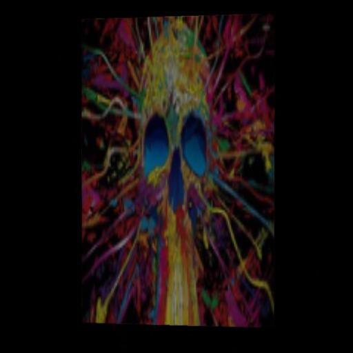 colorful skull