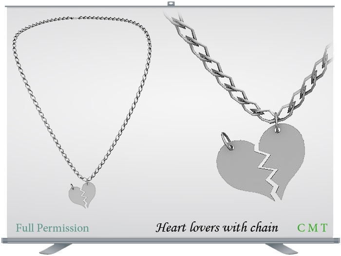 Heart lovers with chain Full Permission