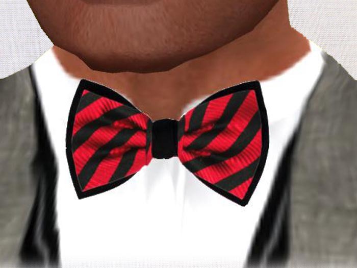 Bow Tie -Red abd Black strips
