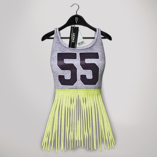 Emery Fringed Top 55 Lime