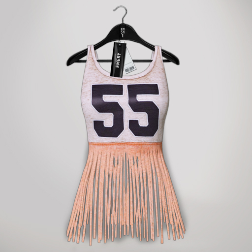 Emery Fringed Top 55 Salmon