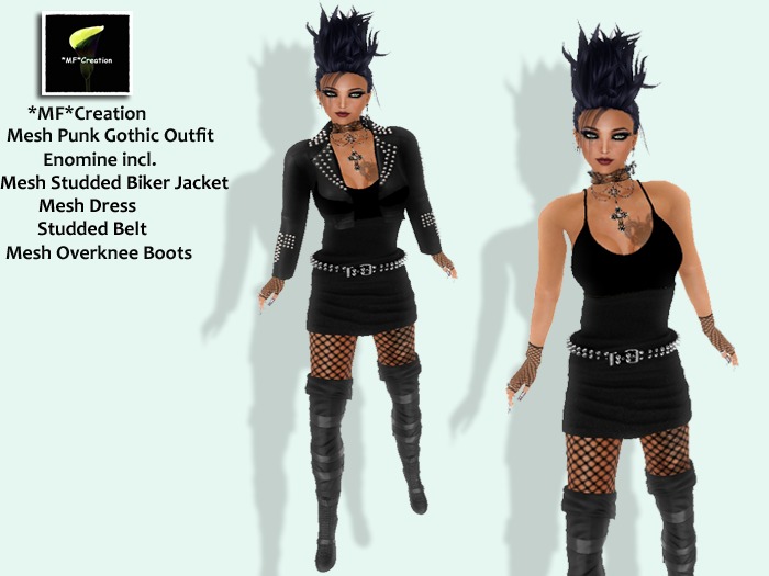 *MF*Creation - Mesh Punk Gothic Outfit Enomine