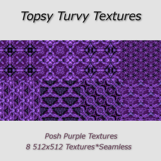 Topsy Turvy Posh Purples Seamless
