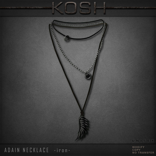 KOSH- ADAIN NECKLACE [black]
