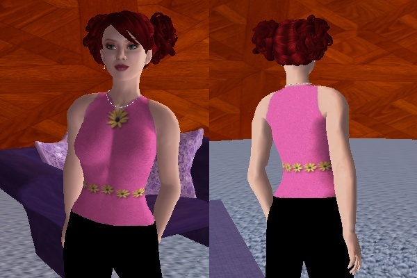 pink shirt
