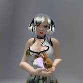 Purple Hat Brown Bunny Mesh Animated Cuddle Pet box