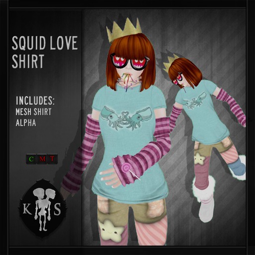 {KS} Squid Love Womans shirt 