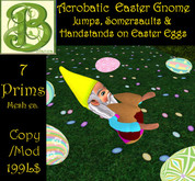 Acrobat Easter Gnome on  Easter Egg - 7 Prims
