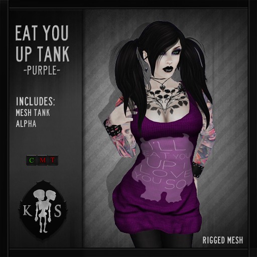 {KS} I'll Eat You Up Tank (Purple)