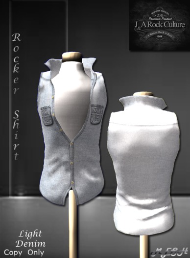 Rocker Shirt Light Denim