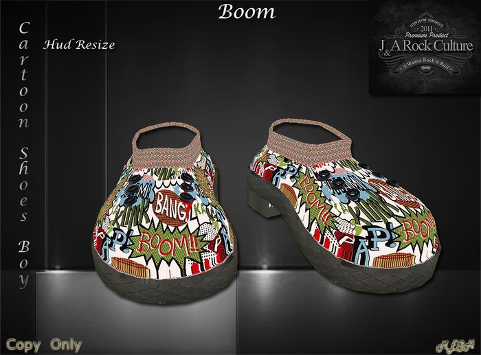 Cartoon Shoes Boy Boom