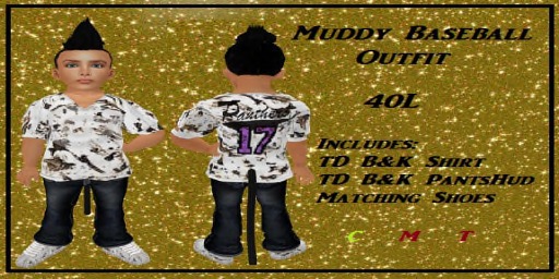Muddy Baseball Outfit