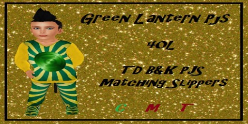 2OAK Green Lantern PJS