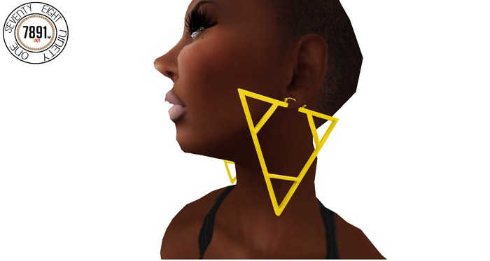 [7891.] Tribeca Earrings - Yellow (W\Resize)