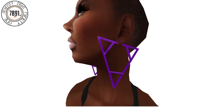 [7891.] Tribeca Earrings - Purple (W\Resize)