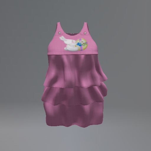 Pink Easter Bunny Mesh Ruffle Dress box