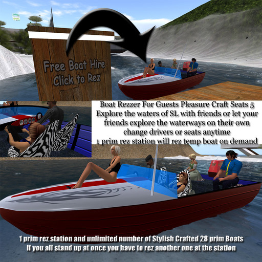 Pleasure Boat Hire v1.9 Red Blue Silver