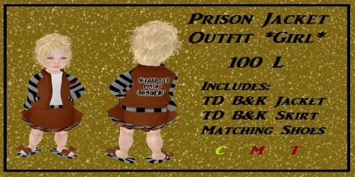 Girls SecondLife Prison Outfit