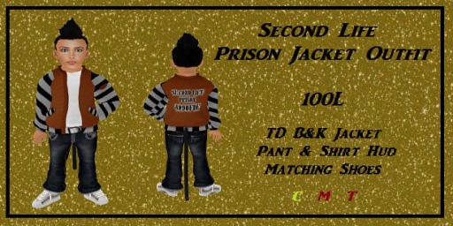 SecondLIfe Prison Outfit