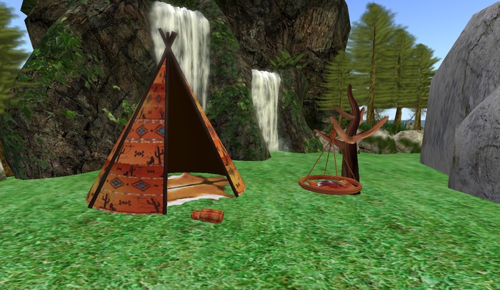 Orange wigwam set