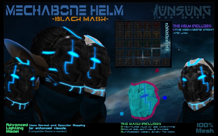 [Unsung] Mechabone Helm - Black