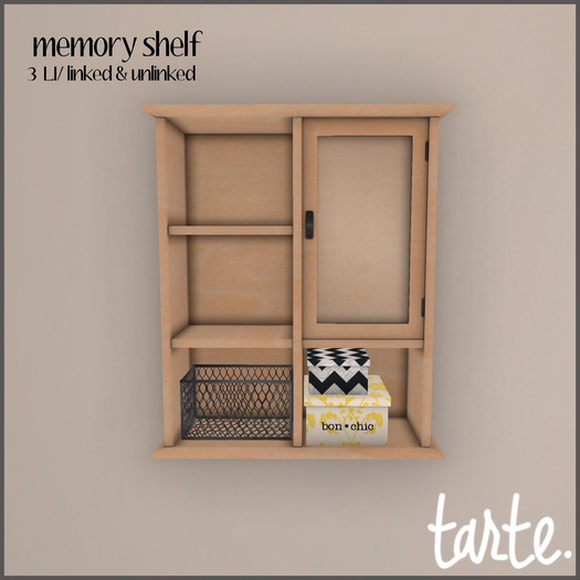 tarte. memory shelf