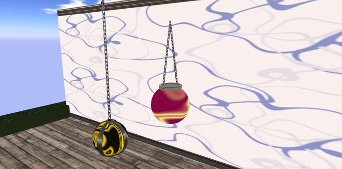 Hanging lava lamps with motion (boxed)