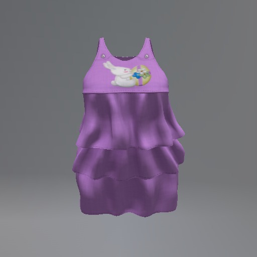 Purple Easter Bunny Mesh Ruffle Dress box