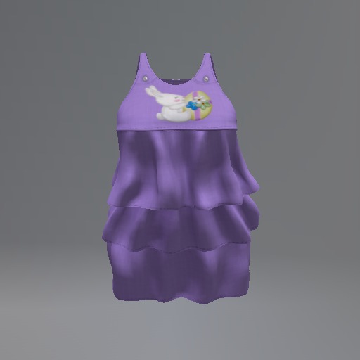 Violet Easter Bunny Mesh Ruffle Dress box