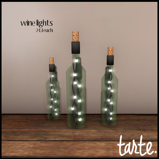 tarte. wine lights