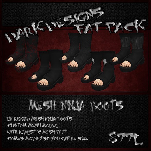 [DD]-Ninja Boots FatPack
