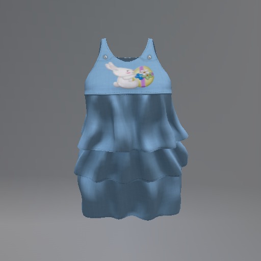 Sky Easter Bunny Mesh Ruffle Dress box