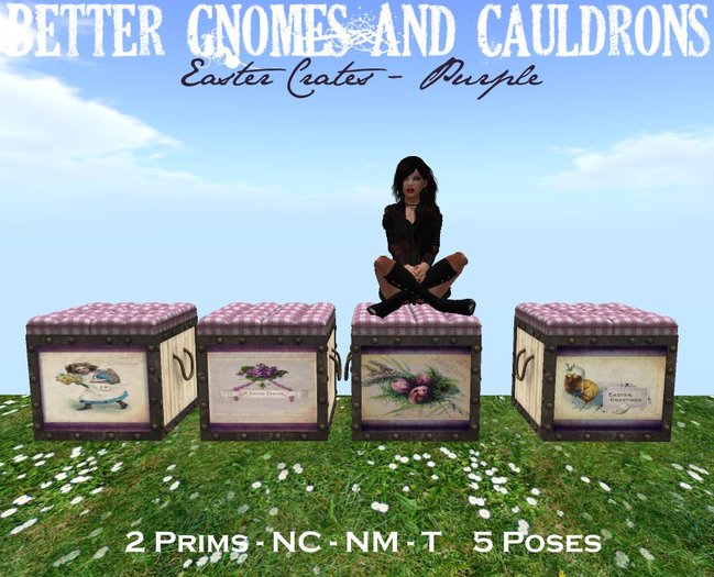 BGC Cushioned Crate - Easter-(purple)boxed