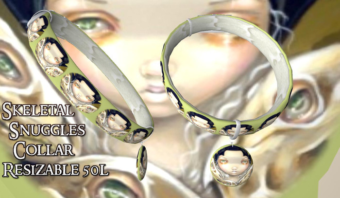 skeletal snuggles Collar By Dog Paws (BOXED)