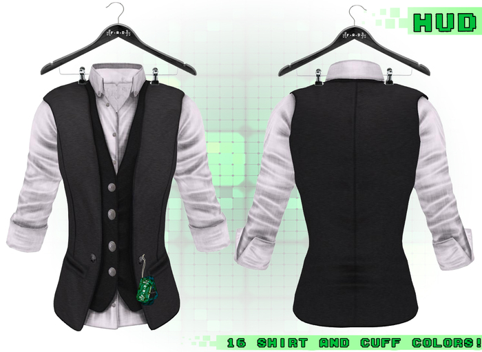 F.A.D. // Artemus Double Vested Shirt Black