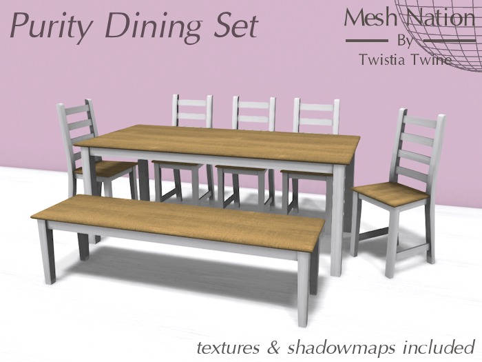 * Mesh Nation * FULL PERMISSIONS Purity Dining Set