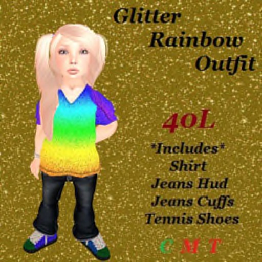 Glitter Rainbow Outfit