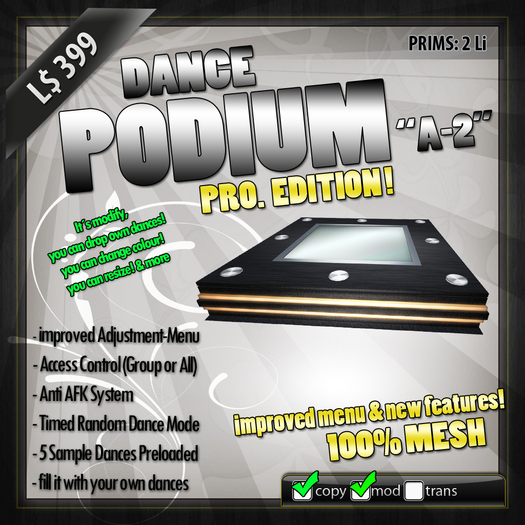 [T.eSign] Mesh Dance Podium A-2 PRO copy Version