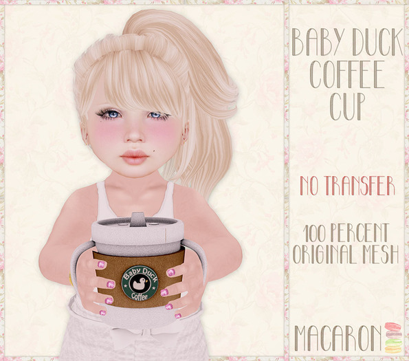 Macaron. Baby Duck Coffee Cup