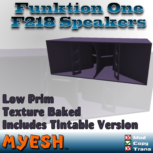 [MYESH] Funktion One F218 Speakers