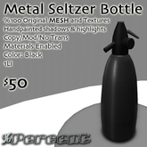 %MetalSeltzerBottle (Black) DeliveryBox