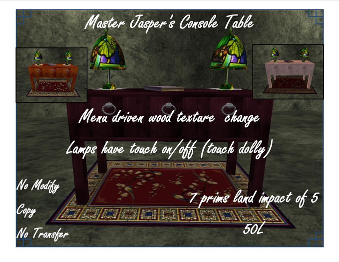 Master Jasper's Console Table