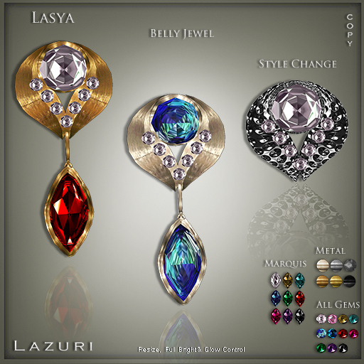 Lazuri Lasya Belly Jewel