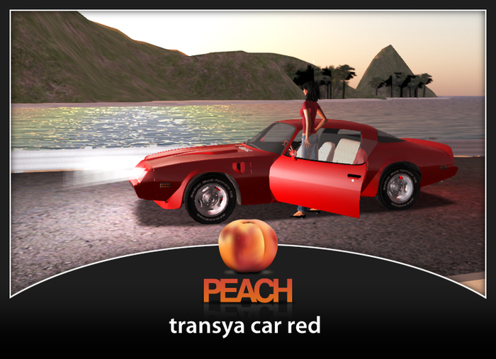 Peach transya car red