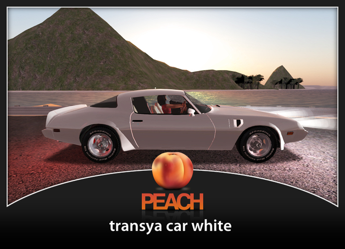 Peach transya car white 