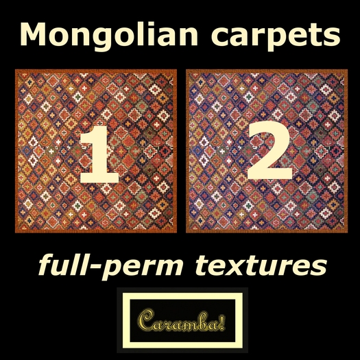 Mongolian carpets texture pack
