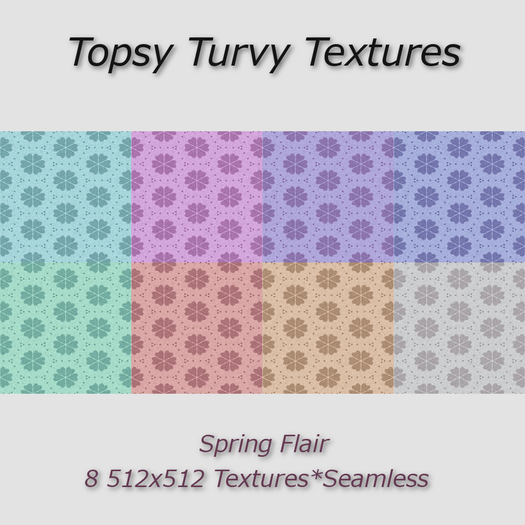 Topsy Turvy Spring Flair Fabric Textures Seamless